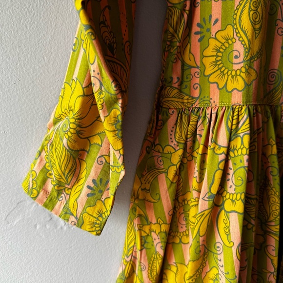 Matilda Jane Paint by Number Yellow Floral Dress Size 8 - Picture 5 of 10